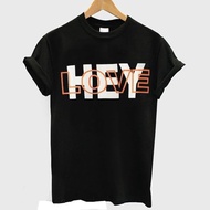 HITAM Hey Love T-shirt 6XL Unisex Distro Premium T-shirt Oversized Black T-shirt Big Size M L XL 2XL