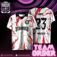 T Shirt for Men Women Custom Name Jersey Baju Sukan Berkolar Jersey Retro Collar Football Ootd Jerse