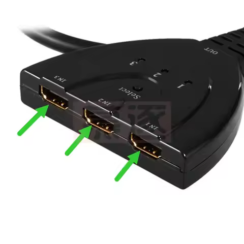 4K * 2K 3-port HDMI-kompatibel schalter 1,4 b 4K switcher HD-kabel distributor 1080p 3-zoll 1-ausgan