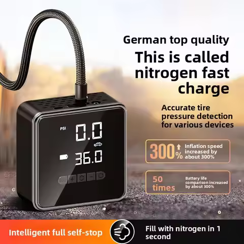 Car Air Pump Automatic Charge Stop Car Tire Wireless Electric Air Pump Portable Electric Vehicle Pum