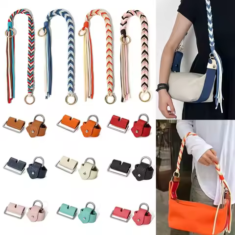 70cm Cord Bag Strap Buckle For Hermes Lunch Box Bag Single Shoulder Strap Hand Woven, Underarm Shoul