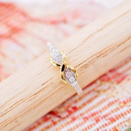 [ 📌พร้อมส่ง ] แหวนเพชรแท้💎 เพชรเบลเยี่ยมคัต น้ำ100 ทองคำแท้9K (ทอง37.5%) ขายได้ จำนำได้ มีการ์ดรับปร