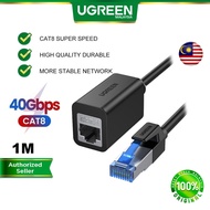 UGREEN Ethernet Extension Cable LAN Cat 8 Extender Network 40Gbps RJ45 Male to Female Braided Connec