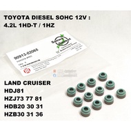 Sanwa Japan Viton Valve Seal - TOYOTA 4.2L 1HD 1HZ 1HD-T Turbo SOHC 12V For Land Cruiser HDJ81 HZJ73