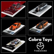 Time Micro model cars with many models Nissan, Porsche, Lamborghini, Mazda rx-7, Supra - Cobra Toys 