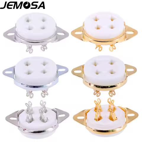 Ceramic 4pin Tube Socket Vacuum Tube Socket For 300B 2A3 811 274A 5Z3 572B 101D Vacuum Tube Amplifie