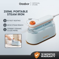 【New】Gaabor 1200W Steam Iron 30s Fast Steam Wet Dry Flat&Hang Iron 250ML Large Tank