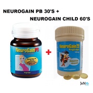 Neurogain Child 90DHA 300Mg 60's + Neurogain PB 30'S