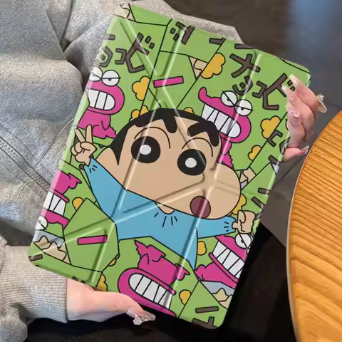 Snack Crayon Shin Chan Holder Cover Tablet Case For iPad Pro 2025 Mini 6 7 Air 4 5 M3 M2 1 2 M4 11in