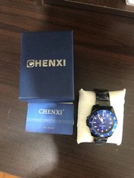 CHENXI 藍水鬼不鏽鋼限量手錶 正品附保卡