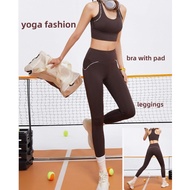 yoga bra high waist leggings woman sports set quick drying leggings zumba wear fitness tights