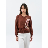 KUKAI | Flynn Cardigan - Women's Elegant Knit Cardigan with Floral Embroidered - Cardigan Floral Pat