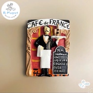 Fridge Magnet Resin Paris Cafe de France Souvenir France France Travel