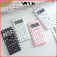 WININ Function Calculator, 12-Digit Display 2-Line Engineering Scientific Calculator, Portable Multi