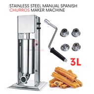 3 Liters Vertical Churros Maker Stainless Steel Manual Spanish Maker Machine