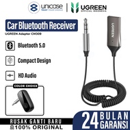 car bluetooth receiver ugreen jack audio 3.5mm wireless audio adapter - cm309