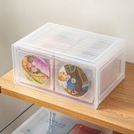 CD Storage Box Anti-dust Disc Shelf Album Display Cabinet CD Storage Box Game CD Storage DV Record B