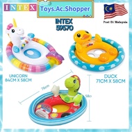 INTEX 59570 See-Me-Sit Pool Float Riders Kids Inflatable Swimming Ring Water Toys Kids Pelampung
