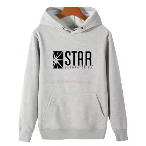 Flash Star Lab Black Color Fashion Graphic Hooded Sweatshirts New In Hoodies & Sweatshirts Winter Pu