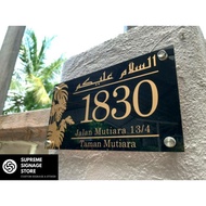 No Rumah Eksklusif/No Rumah/No Rumah Hipster/No Rumah Budget/House Number/House Plate Number