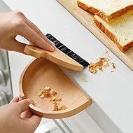 Eco-Friendly Wooden Bamboo Hand Brush and Dustpan Multi-Purpose Set Ideal for WFH Workstation, Work