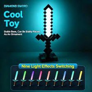 Diamond Sword Desktop Desk Lamp My World Game Same Version Metamorphosis Diamond Sword Night Lamp To