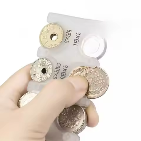 Japanese Coin Storage Box Change Storage Bag Japanese Yen Coin Clip Travel Good Stuff Coin Rack Stor