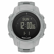 NORTH EDGE นาฬิกาผู้ชาย ดิจิตอล สไตล์แทคติคอล สำหรับกิจกรรมกลางแจ้ง ตัวเรือนคาร์บอนไฟเบอร์ เข็มทิศ อ