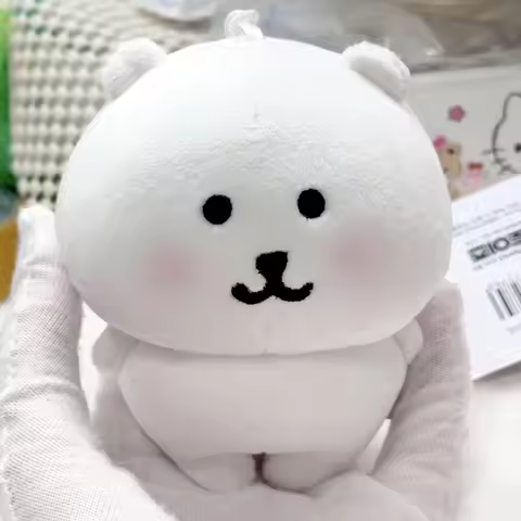 Joke Bear Anime Plush Keychain Cute Polar bear Valentine Rose Series Bag Pendant Kawaii Soft Stuffed