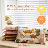 100% Cotton Smooth Pillow Case 30x50cm Pillow Core Kids Sleeping Pillow