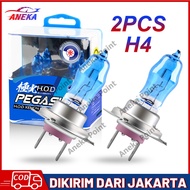 2Pcs Xenon Lampu Depan Halogen Mobil H4 100W 6000K Lampu Bohlam Lampu Biru/Lampu Mobil Headlight /La