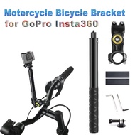 Motorcycle Bike Handlebar Mount Invisible Adjustment Selfie Stick Bicycle Monopod for GoPro DJI Insta360 One R Camera Accessory