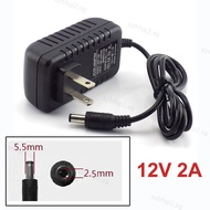 12V 2A 5.5mm x 2.5mm Power Supply US Plug Type AC 100V-240V To DC Adapter Plug For CCTV IP Camera  SGH2
