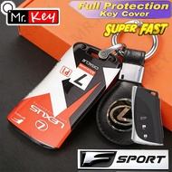 [Mr.Key] Lexus F Sport 2/3/4 Buttons Key Case Cover For NX IS RX ES GX LX LS UX GS 200 250 300 350