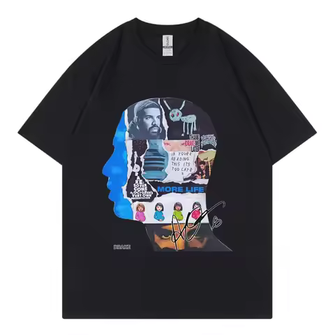 Rapper Drake Album Merch Graphic T Shirts Men Women Clothing Harajuku Hip Hop T-shirts Summer Casual