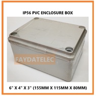 MAX 643 PVC ENCLOSURE BOX (WEATHERPROOF) OUTDOOR JUNCTION BOX 155X115X80MM
