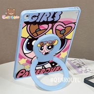 The PowerPuff Girls Acrylic Ipad Case Ipad Holder Hard Casing ipad 11th 10th Generation Ipad Air7 ai