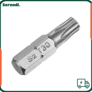 SERENDI 1pc Screw Driver Bit, 1/4 Inch Hex Shank 25mm Length Torx Bits, T6-T40 S2 Alloy Steel 6 Poin