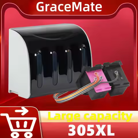 GraceMate 305XL Ink Supply System Replacement for HP 305 CISS Cartridge DeskJet 2710 2720 4110 4120 