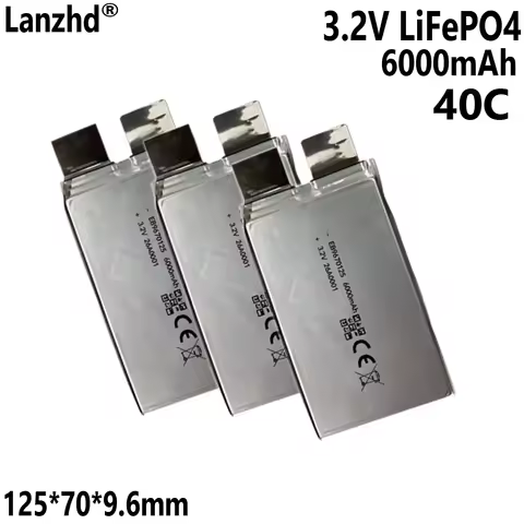 1-12pcs 3.2V LiFePO4 Battery 40C 80C DIY Starting Power Supply Model Airplane Batteries RV Boat Cell