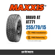 255/70/15 Maxxis Bravo AT771 (With Installation)