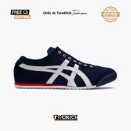 Onitsuka Slip On Navy White 100% Sneakers