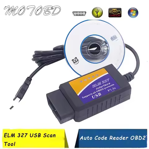 ELM327 USB V1.5 Auto Code Reader OBD/OBDII OBD2 Scanner ELM327 Car ELM 327 J1850 Diagnostic tool for