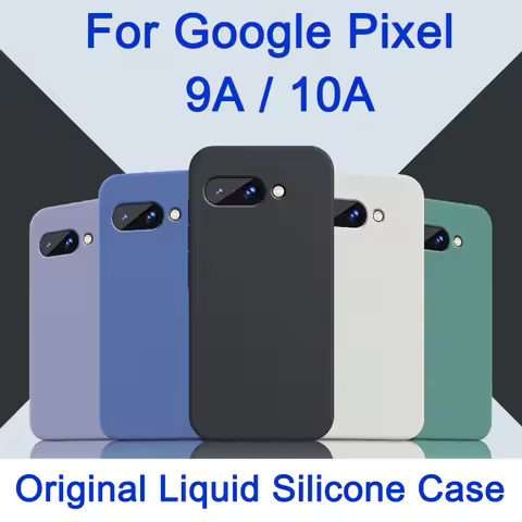 Original Liquid Silicone Case For Google Pixel 10A 9A Pixel10a Pixel9a Full Cover Soft Shell Phone C