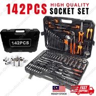Socket Set 142PCS Combination Ratchet Wrench Tool Set 142PC Sleeve Bolt Sepana Spanner Tools Box Set