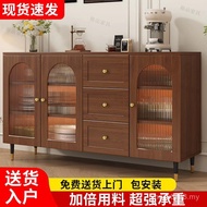 Locker Rattan Kitchen Cabinet Living Room Storage Household Tea Cabinet Modern Simple ins Style Crea