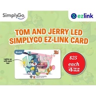 Tom and Jerry singapore ezlink simplygo Durian light up with every tap Led gold huat Ezlink card free 5 dollar