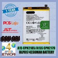 OP A15 CPH2185 A15S CPH2179 A16K CPH2349 BATTERY BLP817 4230mAh BATERI 4230 BATERY BLP 817 A 15 S 15