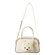 GUDY Transparent Winnie The Pooh Handbag Kawaii Large Capacity Teenie Weenie Shoulder Pouch Cute Car