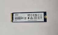 MSI SPATIUM M371 NVMe M.2 SSD 1TB 固態硬碟 100% Work